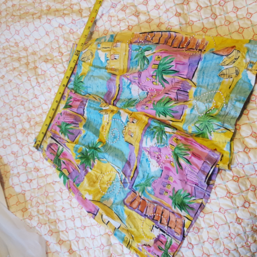 Pearl beaded cotton Bermudas - Picture 6 of 6